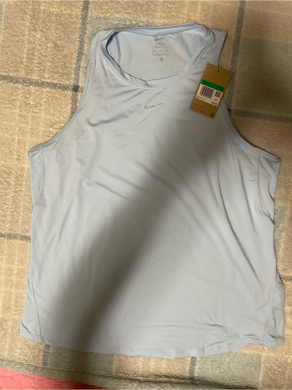 Nike Women’s Pale Blue Dri-FIT Tank Top